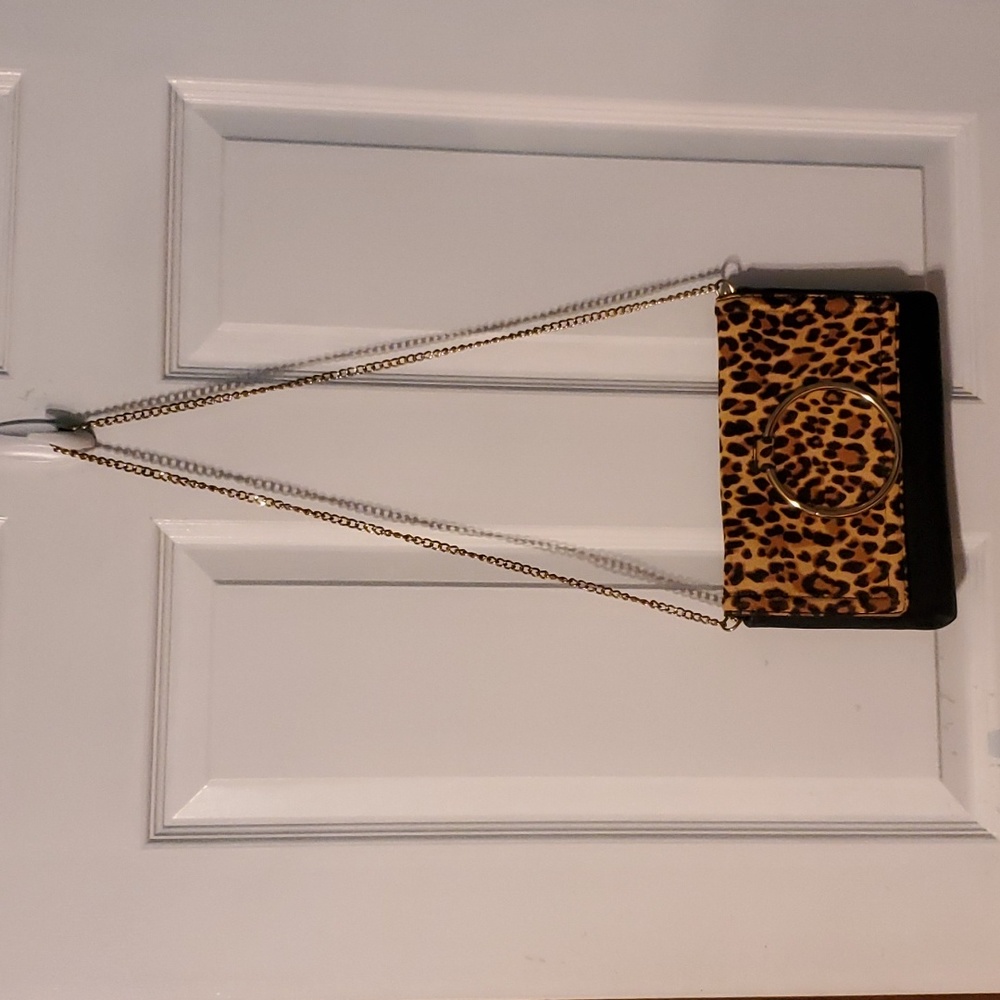 Black and Cheetah Aldo Hand Purse